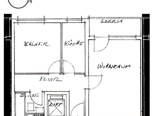 Schöne 2-Zimmer Wohnung mit Loggia in Oberschleißheim