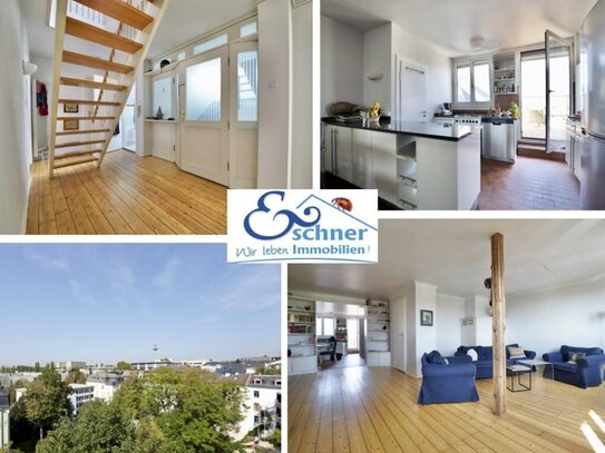 Über 157 m² Wohlfühlfläche imWestend! Exklusive Maisonette-Wohnung mit toller Dachterrasse