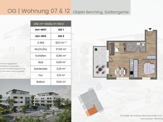 Energieeffiziente, sonnige Neubau-Eckwohnung in Berching