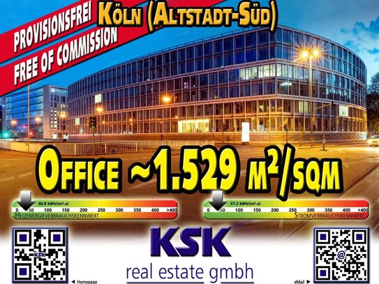 Office: ~1.529 m²/sqm in Köln-City