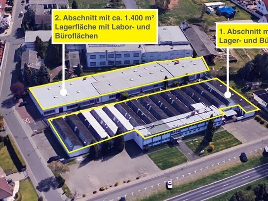 654 m² Lager-/Service und Sozialfläche zu vermieten