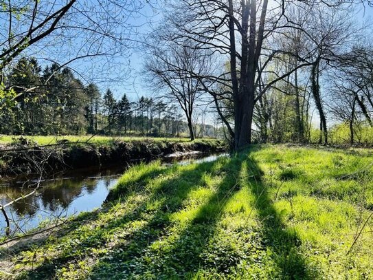 Idylle pur - Einfamilienhaus direkt an der Wiedau auf einem 6.777 m2 Grundstück zu verkaufen