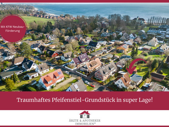 Traumhaftes Pfeifenstiel-Grundstück in super Lage! 5min zum Strand!