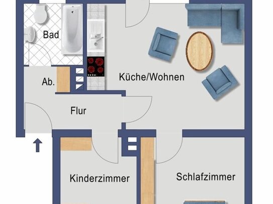 Nette Eigentumswohnung zur Kapitalanlage mit Sonnenbalkon - provisionsfrei