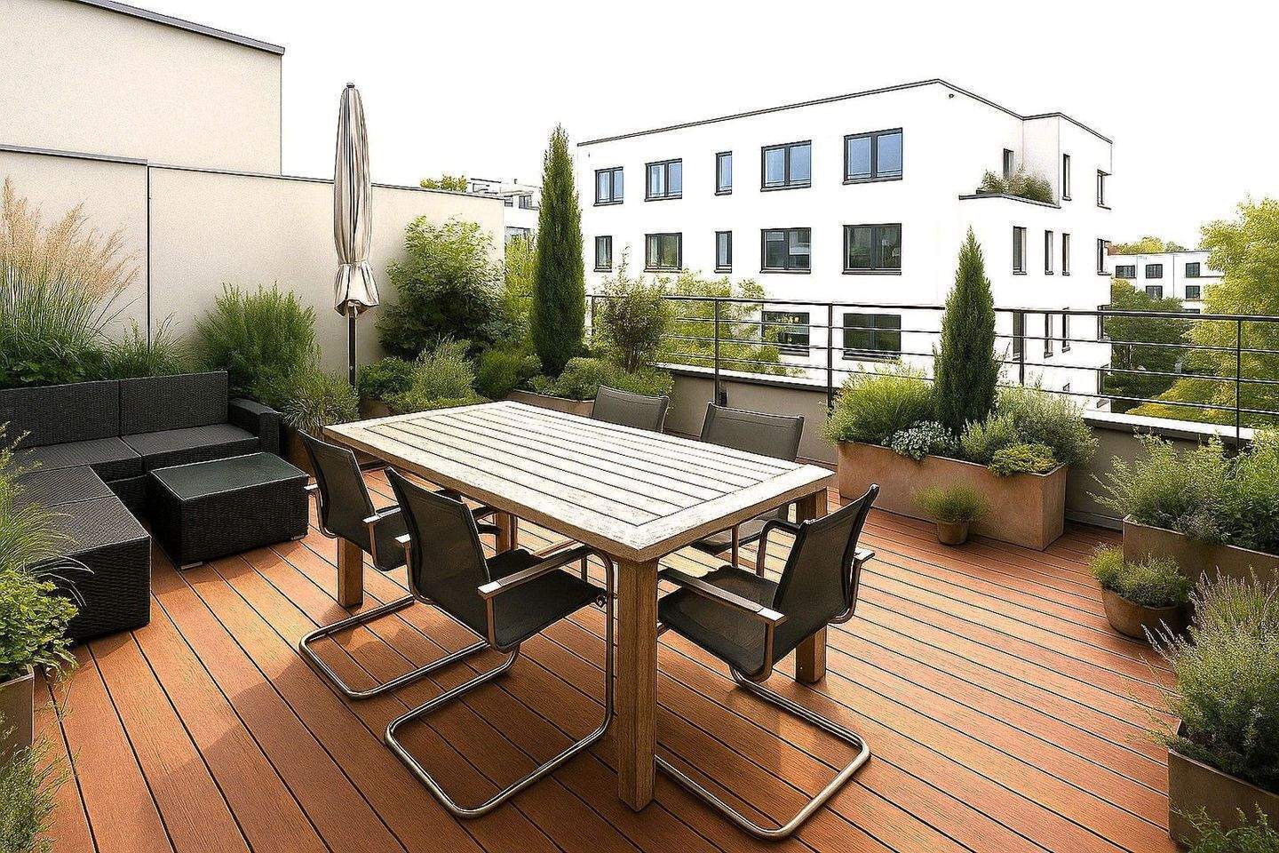 Über den Dächern Frankfurts: Exklusives Penthouse mit Taunusblick