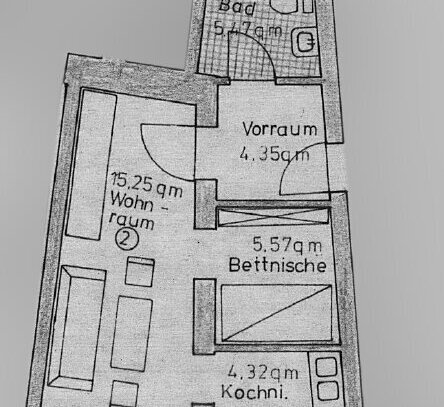 Schönes 1-Zi Appartement mitten in Straubing ab 01.03.2025 (Whg-Nr. 7001)