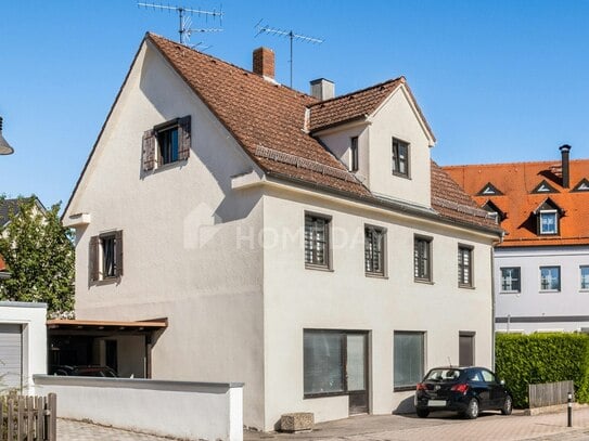 Charmantes EFH mit Carport, Garten, Terrasse und sanierungsbedürftigen Gewerbeteil