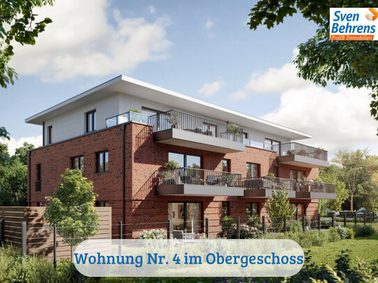 RESERVIERT! Schlüsselfertige Neubau-Eigentumswohnung im Obergeschoss mit Tiefgarage in Lilienthal