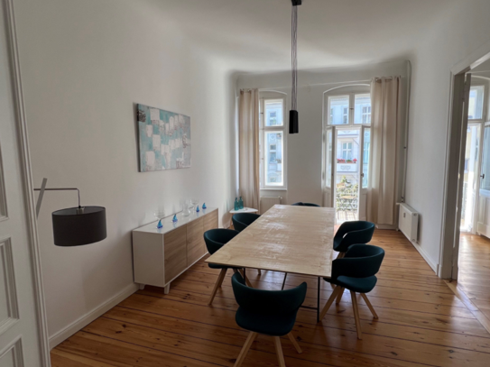 Renovated and fully furnished 4-room flat in the heart of Prenzlauer Berg, all-inclusive, limited for 1 year!