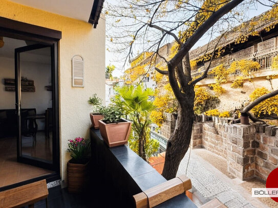 Wohnen an der Stadtmauer! Tolle 3-Zi. Wohnung mit Balkon und Einbauküche in St. Lorenz!