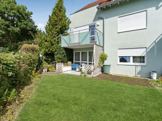 Vermietete 3-Zimmer-Erdgeschoss-Wohnung mit Terrasse und Tiefgaragenstellplatz in Ellwangen