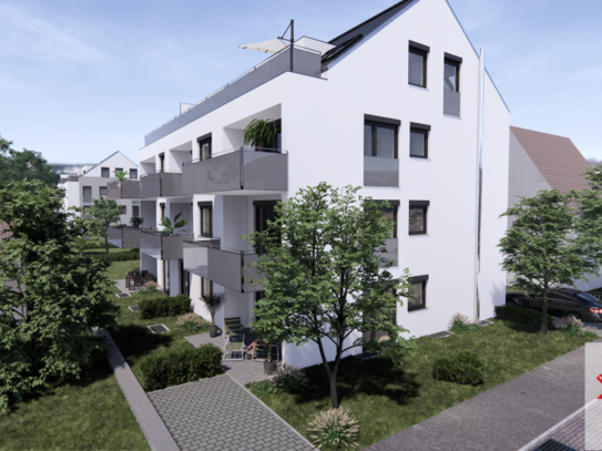 Perfekt für die kleine Familie: Neubauwohnung mit herrlichem Garten!