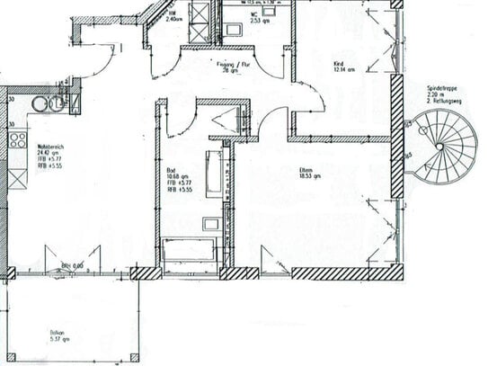 Dreizimmerwohnung Erstbezug