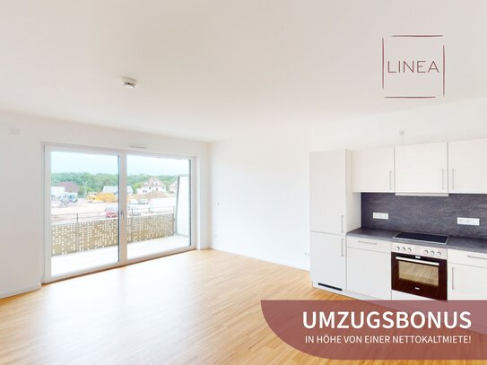 Jetzt UMZUGSBONUNS erhalten und im LINEA wohnen! Helle 3-Zimmer-Wohnung mit Einbauküche und Duschbad