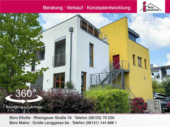 Hochwertiges Architektenhaus mit 2 Terrasse und schönem Blick + 2 ZKB-Wohnung in top Lage