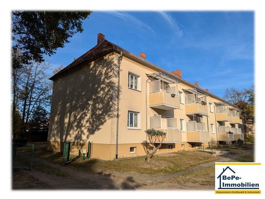 BePe-Immobilien- 3 Raumwohnung (Hochparterre), in grüner, ruhiger Stadtlage von Eberswalde zu verkaufen