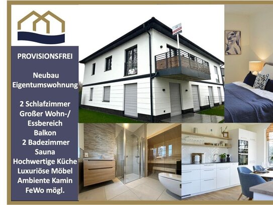 Provisionsfrei! Exklusive Neubau-ETW in Tossens - gehobene Ausstattung *Möbliert * Mit Sauna*