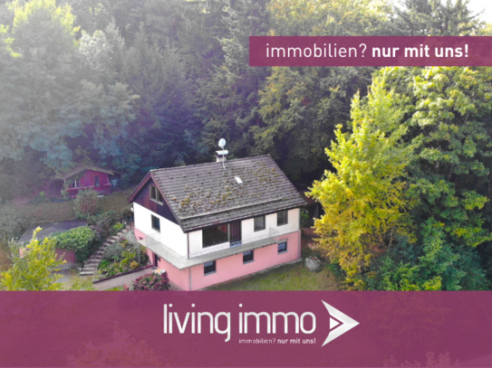 ++Einfamilienhaus mit ELW, wunderschöner Aussicht und eigenem Wald++