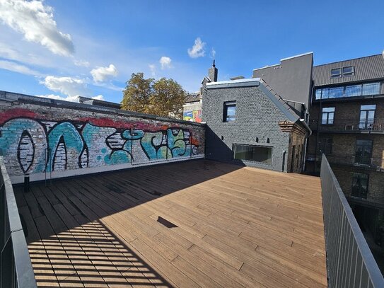 Einzigartige Maisonette mit großer Dachterrasse im Hinterhof von Flingern Nord.