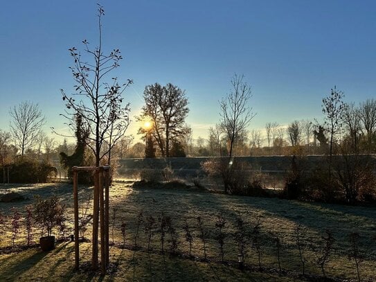 Traumlage 3 Zi. Süd Gartenwohnung am Mangfall- Kanal Neubau