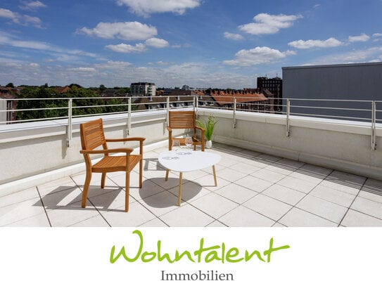 Exklusives Penthouse am Wasser in HH-Hamm + inkl. TG-Stellplatz/ Keller