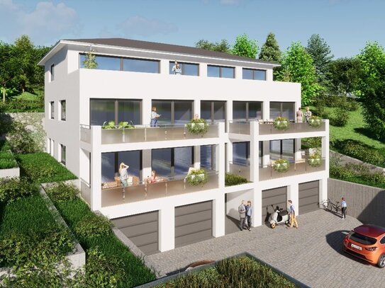 Erstbezug nach Neubau: Exklusive 2,5 Zimmerwohnung mit großem Balkon