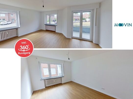 Renovierte 3-Zimmer-Erdgeschosswohnung mit Balkon