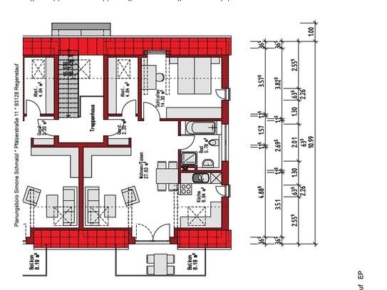 2-Zimmer-Wohnung DG in Regenstauf, gepflegt, TOP-Lage