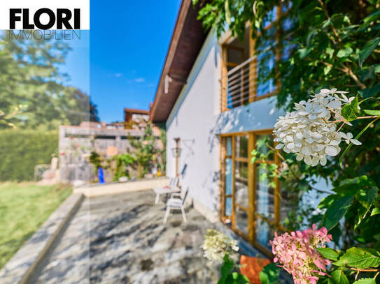 Atelier-Wohnung mit großem Garten und Bergblick