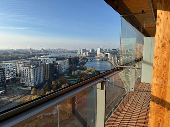 Neue teilmöblierte Wohnung 61 m² mit Südausrichtung im 15.OG im Roots Hafencity (ohne Makler)