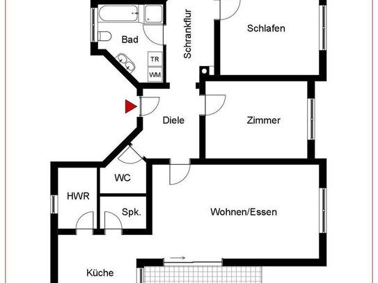 Charmante 4 Zimmer-Wohnung mit Balkon und Stellplatz