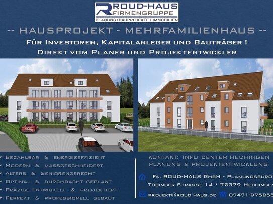 + EXKLUSIVES MEHRFAMILIENHAUS-PROJEKT! +