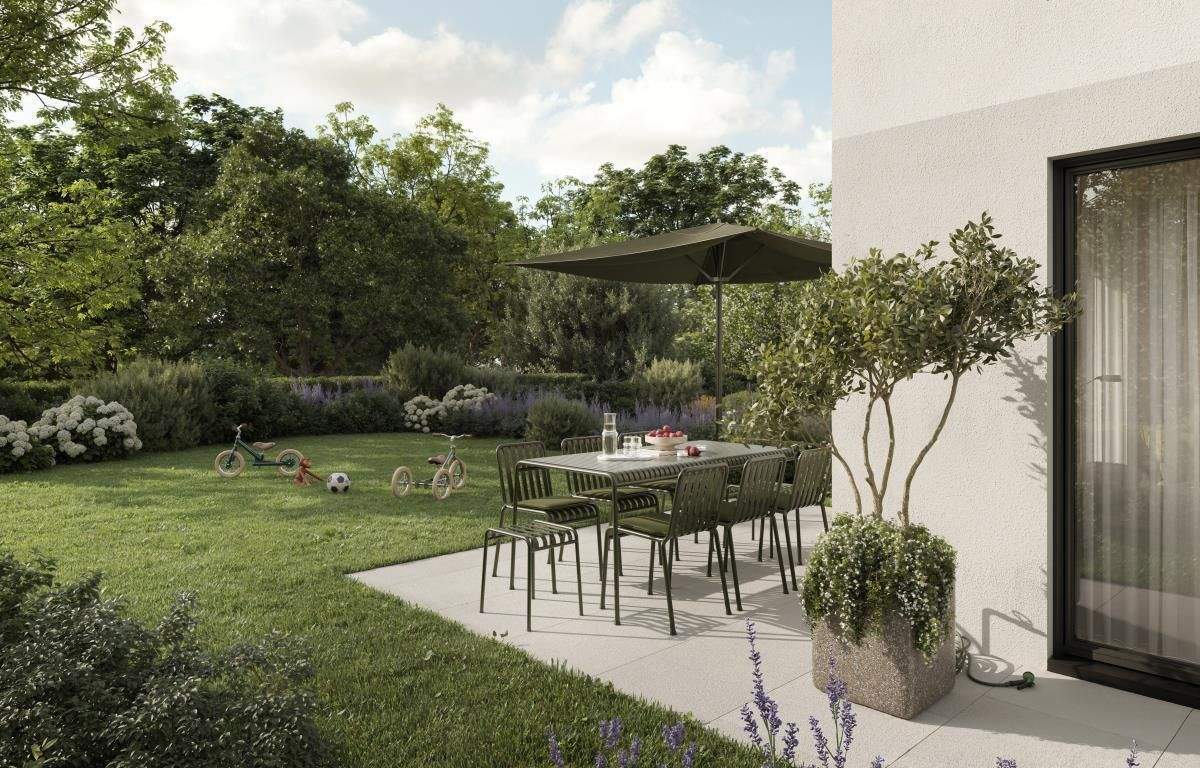 FORMHAUS | Ruhepol. Neubau-Reiheneckhaus mit Süd-West-Ausrichtung.