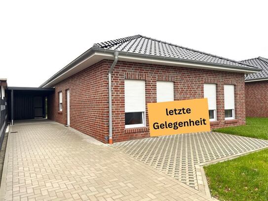 Letzte Gelegenheit - nur noch 1 excl. DHH mit Carport - ebenerdig - 4 Zimmer - Fußbodenheizung - Wärmepumpe - Gäste WC