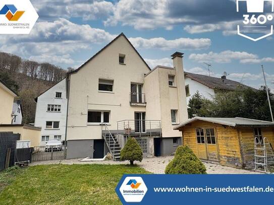 VR IMMO: Gepflegtes Einfamilienhaus mit großzügigem Garten in Werdohl-Eveking zu verkaufen.