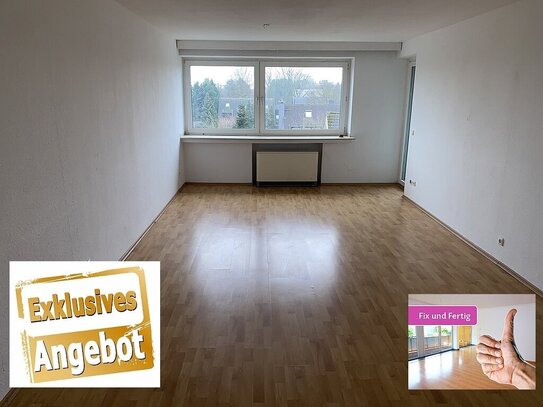 Ab sofort! Renovierte 3,5R-Wohnung mit Südbalkon, Garage und Blick über Kirchhellen