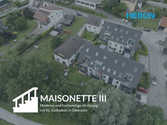 MAISONETTE III - Moderne und hochwertige Wohnung mit XL-Südbalkon in Obersulm