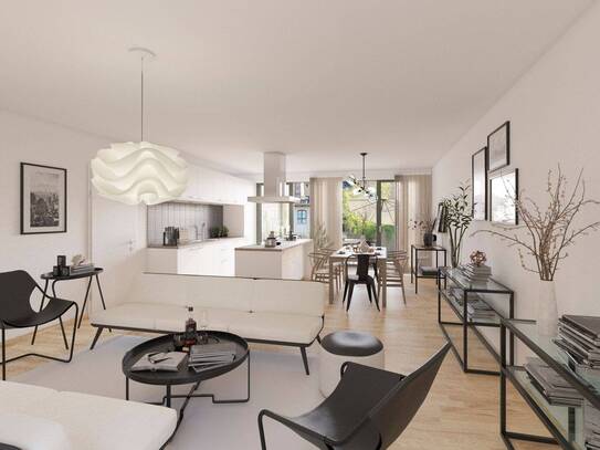 * Neubau * Erstbezug im Hinterhaus * Süd-Terrasse mit Grünfläche * 2 Bäder