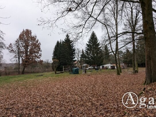 Natur pur - 5.700 m² großes Grundstück mit Bungalow in ruhiger Schildower Ortsrandlage