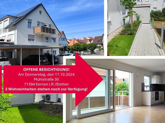 Tolle 2,5-Zimmer-Erdgeschosswohnung inkl. Einbauküche mit Terrasse und Gartenanteil! Erstbezug ab sofort!