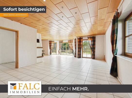 Großzügiges EFH mit 230 qm WFL, Doppelcarport und Natur-Schwimmteich in Feldrandlage
