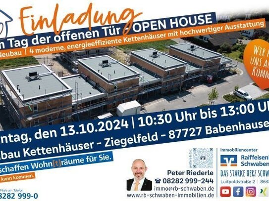 Wir bauen für Sie in Babenhausen! 4 moderne, energieeffiziente Kettenhäuser