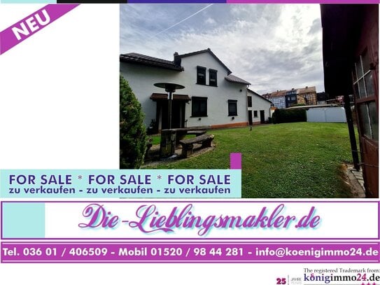 san. EFH mit 3 Zimmer, offener Küche zum Wohn-/ Essbereich, Tageslicht- bad, Sauna, überdachter Pool, Partyraum, Garage…