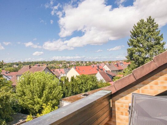 Maisonettewohnung mit Dachterrasse und grandioser Fernsicht in begehrter Lage von Schweinfurt