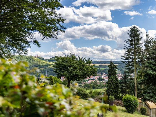 IDYLLISCHE OASE AM HANG MIT BLICK AUF DIE LEUCHTENBURG