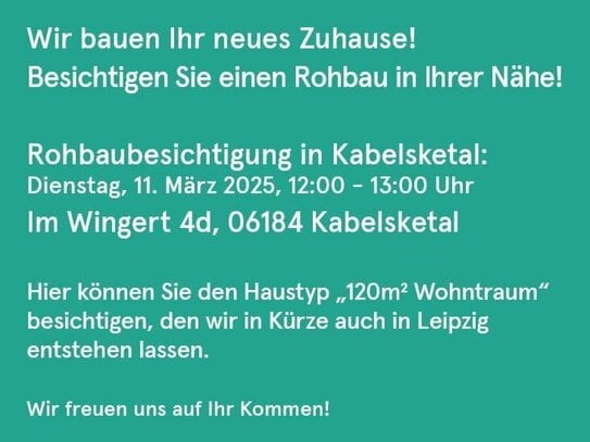 Rohbaubesichtigung 11.3. von 12 - 13 Uhr: Noch 2 Häuser frei: *KfW40* Bezahlbares Wohneigentum: 120 m² Wohntraum im Woh…