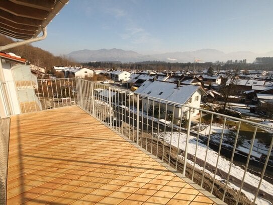 Neubau-Wohnung 17 - absolut ruhige, energetische Wohnung mit großem Balkon und tollem Bergblick!