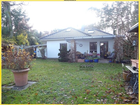 Nassenheide! Moderner Bungalow (Massivbau 2013) mit ausgebautem Dachgeschoss u. idyllischem Garten