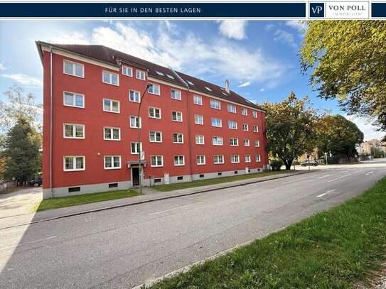 Attraktive 3-Zimmer-Wohnung mit Balkon, Blick auf Landshuts Wahrzeichen und Stellplatz