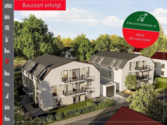 Gartenwohnung mit 3 Zimmern und großer Terrasse, Neubau 2025